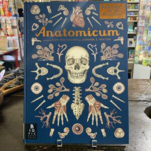 Anatomy book with skull illustration cover