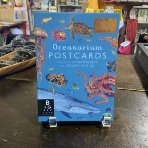 Oceanarium postcards display in a shop