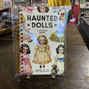 Haunted Dolls sticker book display