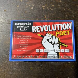 Magnetic poetry kit packaging