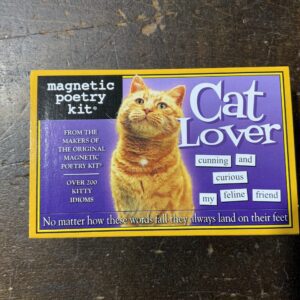 Cat Lover magnetic poetry kit