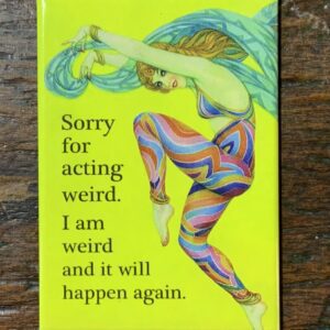 Playful message on bright background