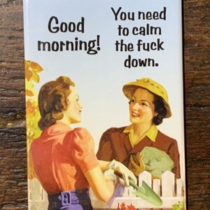 Vintage-style cartoon with funny dialogue