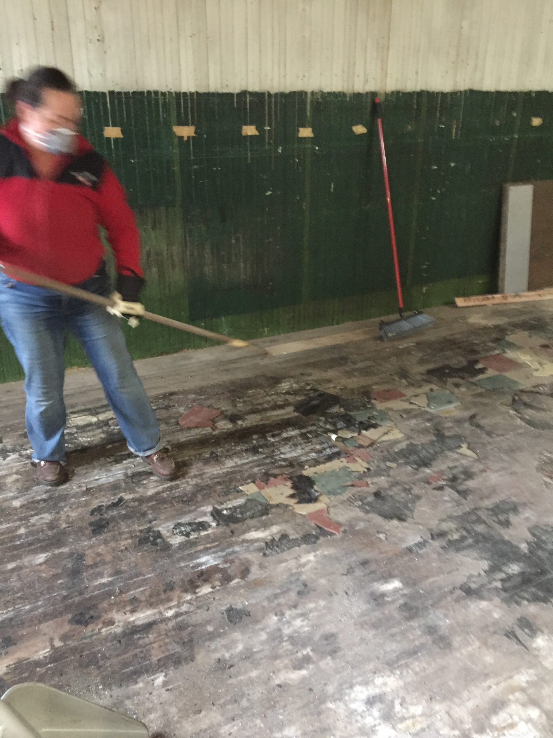 Renovation work in progress indoors