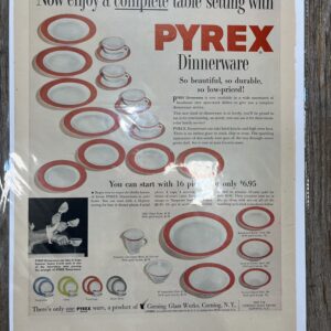 Old-fashioned Pyrex dishware promotion