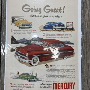 Classic 1950s automotive ad