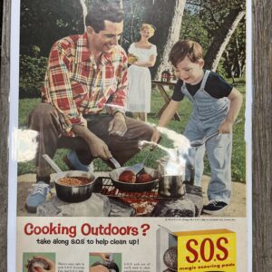 Retro SOS cleaning pads ad