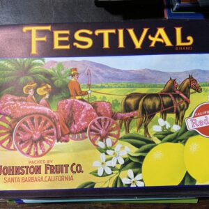Johnston Fruit Co. label, Santa Barbara