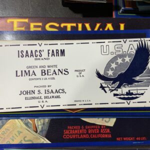 Isaacs' Farm lima beans packaging