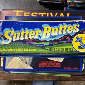 Retro California fruit exchange label
