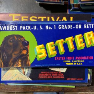 Colorful Exeter Fruit Association label