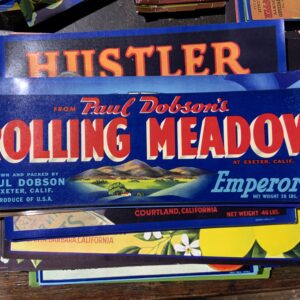 Colorful Rolling Meadow label design